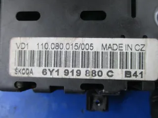6Y1919880C 163TYS Щиток приборов (приборная панель) Skoda Fabia 1 Арт e8631599, вид 6