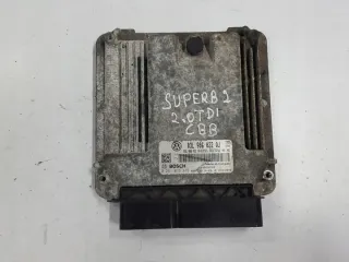  03L906022QJ 0281015878 Блок управления двигателем Skoda Superb 2 Арт e8981118, вид 1