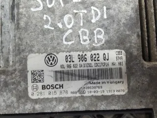  03L906022QJ 0281015878 Блок управления двигателем Skoda Superb 2 Арт e8981118, вид 2