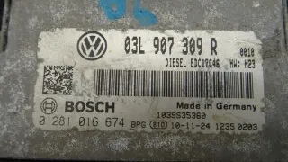  03L907309R 0281016674 Блок управления двигателем Volkswagen Golf 6 Арт e9192658, вид 3