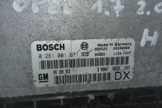 0281001971 09180353 Блок управления двигателем Opel Zafira A Арт e9213676, вид 2