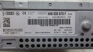 4H0035670F d4e3181445k99900 Блок навигации Audi A8 D4 (S8) Арт e9280059, вид 3
