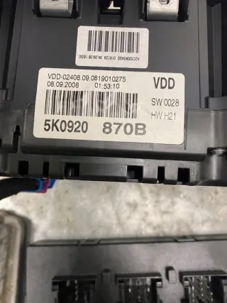03C906027G 1K0937086F 1K0905865 5K0920870B Блок управления двигателем Volkswagen Golf 6 Арт e9294658, вид 7