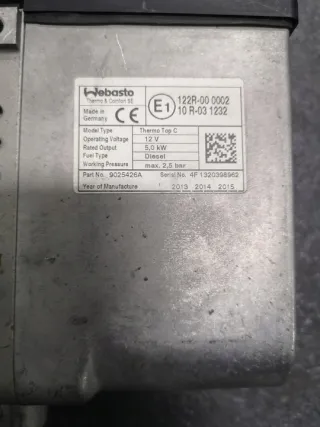 7E0819008F 9025426A Автономный отопитель Volkswagen Multivan T5 Арт e9324343, вид 5