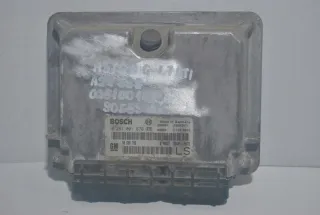 0281001670 90589736 Блок управления двигателем Opel Astra G Арт e9343265, вид 2