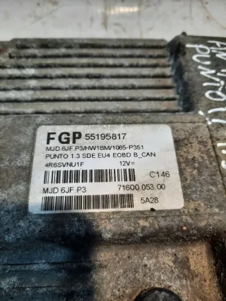 55195817 Блок управления двигателем Fiat Punto 2 Арт e9358785, вид 11