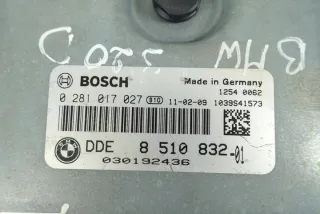 0281017027 8510832 DDE8510832 Блок управления двигателем BMW 3 E90/E91/E92/E93 Арт e9379636, вид 3