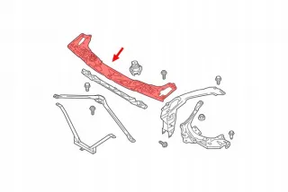 51647434544 Передняя панель крепления облицовки (телевизор) BMW X1 F48 Арт e9474438, вид 3