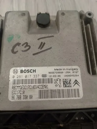 0281017337 9676833080 Блок управления двигателем Citroen C3 2 Арт e9563546, вид 2