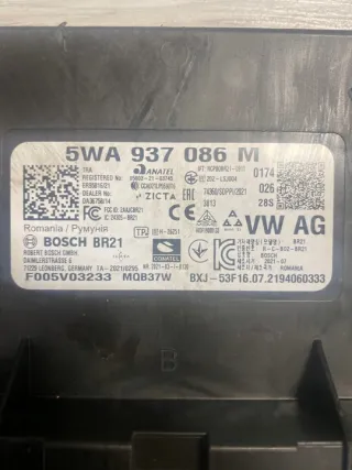 5WA937086M Блок предохранителей Volkswagen Golf 8 Арт e9565029, вид 2