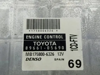 89661-05690 2003-2009 Блок управления двигателем Toyota Avensis 2 Арт e9693902, вид 2