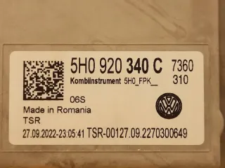5H0920340C Щиток приборов (приборная панель) Volkswagen Golf 8 Арт e9809688, вид 5