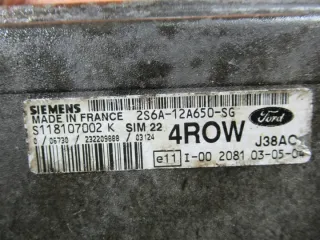 2S6A-12A650-SG 2S6A12A650SG S118107002K Блок управления двигателем Ford Fiesta 5 Арт e10089839, вид 3