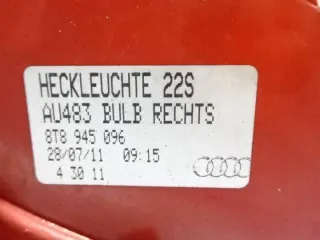 8T8945096 Фонарь задний правый Audi A5 (S5,RS5) 1 Арт e10203991, вид 6