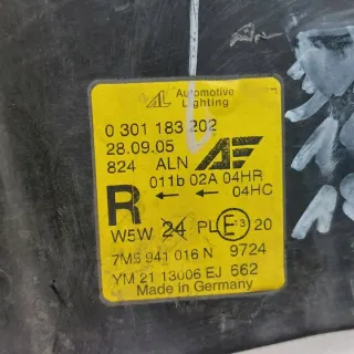 0301183202 7M5941016N Фара правая Ford Galaxy 1 restailing Арт e10267243, вид 10