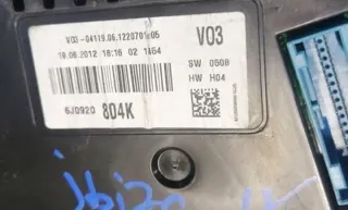 6J0920804K 0411906122070 1228701 Щиток приборов (приборная панель) Seat Ibiza 4 Арт e10404818, вид 3