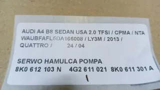 8K0612103N Вакуумный усилитель тормозов Audi A4 B8 Арт e10471331, вид 9