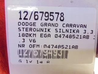 04748521AB Блок управления двигателем Dodge Caravan 4 Арт e10479406, вид 5