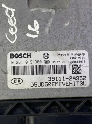 39111-2a952 0281019360 Блок управления двигателем Kia Ceed 2 Арт e10493052, вид 3