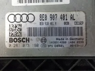 8E0907401AL 0281013190 Блок управления двигателем Audi A4 B7 Арт e10505964, вид 2