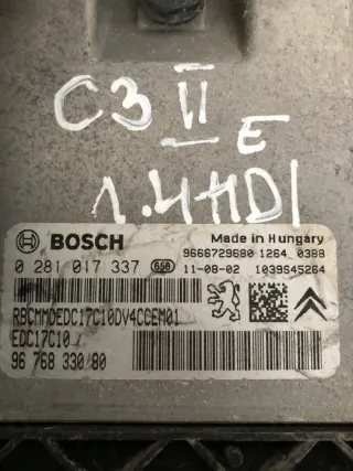 0281017337 9676833080 Блок управления двигателем Citroen C3 2 Арт e10506271, вид 6