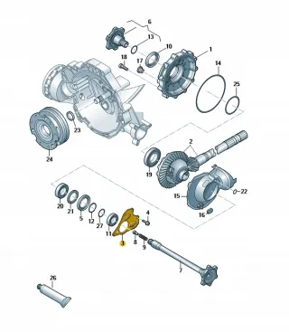 0B4409294D Полуось передняя левая (приводной вал, шрус) Audi A6 Allroad C7 Арт AL14654613561_5, вид 2