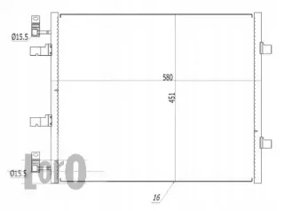 037-016-0047 Радиатор кондиционера  Opel Vivaro A Арт AL14831546448, вид 2