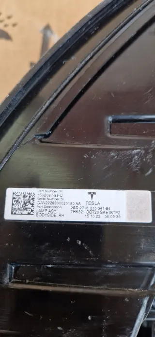 2SD.2715 Фонарь задний правый Tesla model 3 Арт AL14873027327, вид 7
