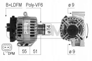 210734A Генератор Opel Corsa B Арт AL14884714737, вид 2