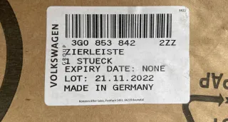 3G08538422ZZ Накладка (юбка) заднего бампера Volkswagen Passat B8 Арт AL14475679411, вид 5