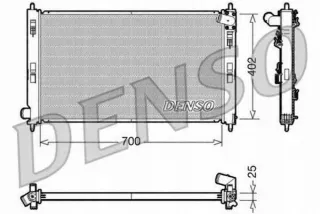DRM45032 Радиатор основной Mitsubishi Outlander 1 Арт AL14508729937, вид 4