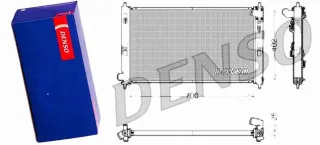 DRM45032 Радиатор основной Mitsubishi Outlander 1 Арт AL14508729937, вид 8