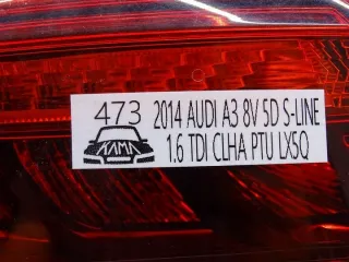 8V4945095D 5-DRZWI KM17687552498 Фонарь задний левый Audi A3 8V Арт e12681568, вид 6