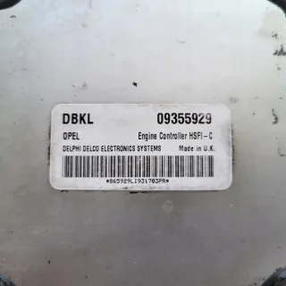 09355929 Блок управления двигателем Opel Astra G Арт e12652724, вид 2