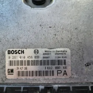 24417166 0281010456 Блок управления двигателем Opel Astra G Арт e12652723, вид 2