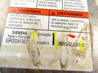 5WK43539 3891062J12 Блок AirBag Suzuki Swift 3 Арт e12642735, вид 4
