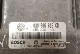 0281011900 Блок управления двигателем Volkswagen Golf 5 Арт e12620823, вид 3