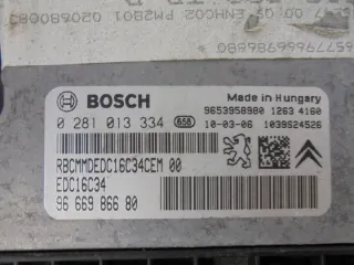 9666986680 0281013334 Блок управления двигателем Peugeot 3008 1 Арт e12590112, вид 4