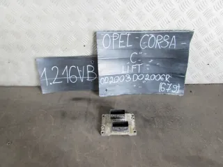 261208253 1039S10736 03-06r261208253 Блок управления двигателем Opel Corsa C Арт e12589815, вид 1