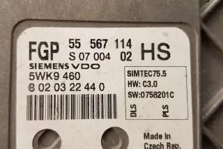 55567114 Блок управления двигателем Opel Astra H Арт e12589687, вид 3