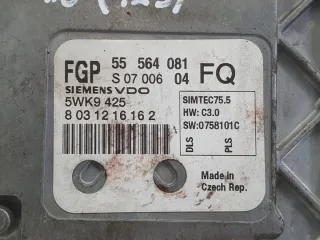 55564081 55564081FQ Блок управления двигателем Opel Astra H Арт e12589678, вид 2