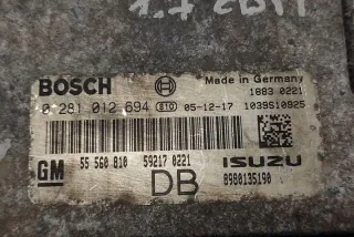 0281012694 Блок управления двигателем Opel Astra H Арт e12589616, вид 3