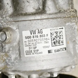 5Q0816803F Компрессор кондиционера Volkswagen Golf 7 Арт e12580529, вид 6