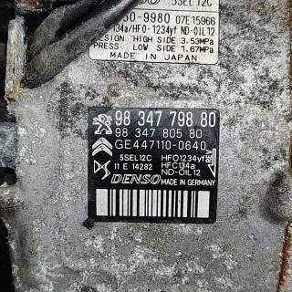 9834779880 Компрессор кондиционера Opel Crossland x Арт e12578977, вид 7