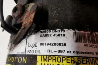 92600BN310 Компрессор кондиционера Nissan Primera 12 Арт e12578616, вид 6