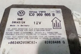 1C0909605B Блок AirBag Volkswagen Passat B5 Арт e12558693, вид 1