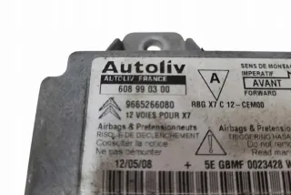 9665266080 Блок AirBag Citroen C5 1 Арт e12558126, вид 1