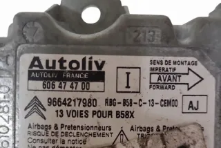 9664217980 Блок AirBag Citroen C4 2 Арт e12558026, вид 1