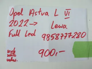 9858777280 Фара левая Opel Astra L Арт e12521779, вид 11