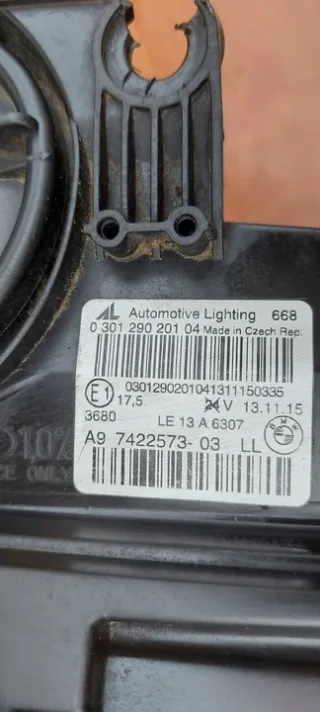 7422573-03 Фара левая BMW 2 F45/F46 Арт e12520775, вид 6